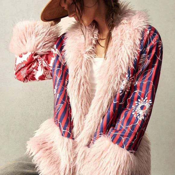 Multicolor Casual Women's Vacation Woven Long Sleeve Regular Jacket - Picture 7 of 8